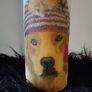 XL Handmade decorative candle golden retriever Image 2