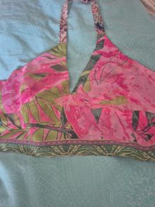 Beautiful Silk REVERSIBLE Halterneck