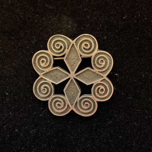 Silver Celtic Brooch