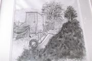 a pen ank drawing by bridget o,brien signed