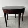 Unique Unusual Solid Wooden round coffee table with crackle glaze top Image 2