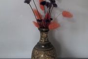 Small metal vase/candle holder