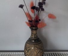 Small metal vase/candle holder