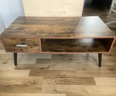 wooden TV stand