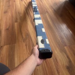2x pool cue 1 piece - 3/4 split cue protecting case