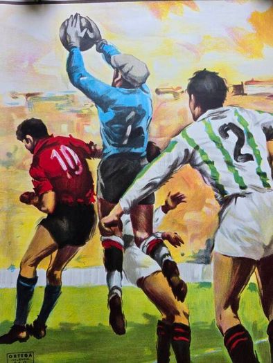 Football Real Madrid Vs Tottenham 1985  Original Uefa Cup Poster  Donat Sauri