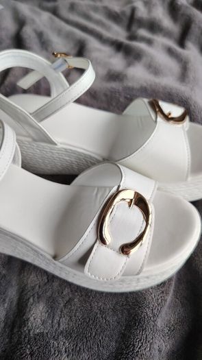 New white sandals