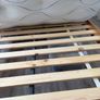 Solid Oak Double Bed & Mattress Image 3