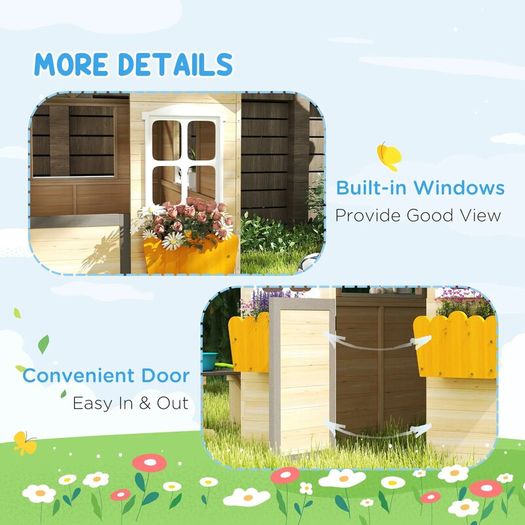Wooden Kids Playhouse