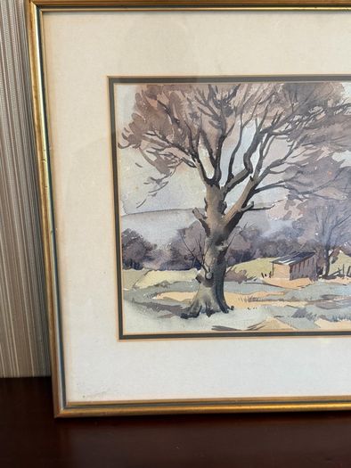 G. Oakley. 4 Original Watercolours. Framed. Irish Artist. Rural Scenes.