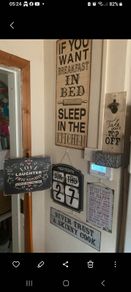 metal signs are bottle opener