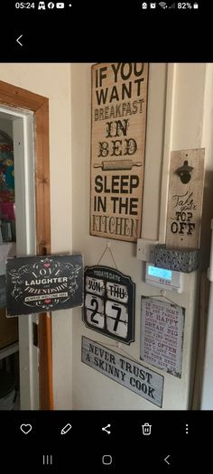 metal signs are bottle opener