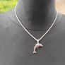 Heavy Sterling Silver Dolphin pendant set Image 4