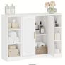 White Storage Cabinet 2-Door Bathroom, Living Room, Bedroom Image 2