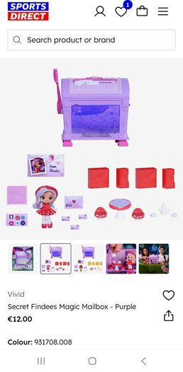 Vivid  Secret Findees Magic Mailbox - Red