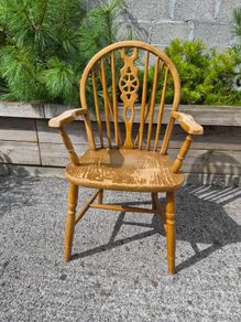 Vintage wheelback armchair