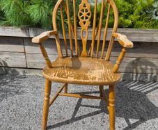 Vintage wheelback armchair