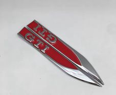 Volkswagen GTI vent side badge metal 2 pcs
