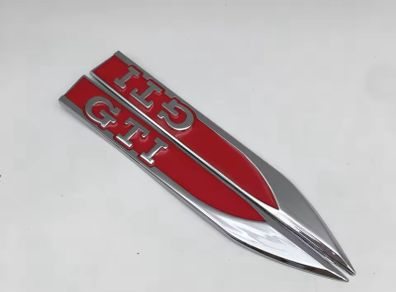 Volkswagen GTI vent side badge metal 2 pcs