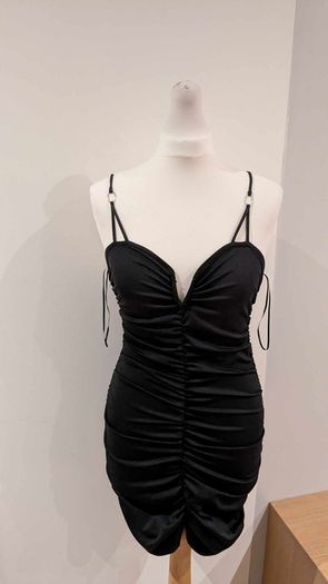 Bershka mini dress black