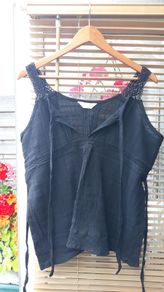 Black Cheesecloth Top