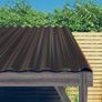 Roof Panels 12 pcs Galvanised Steel Brown 60x36 cm Image 2