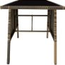 _Folding Polyrattan Set for 2 People 2 Chairs and 1 Table with Glass Top Image 4