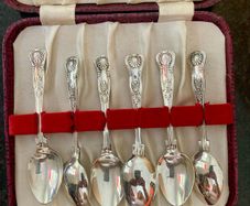 Antique A1 silver-plated teaspoons