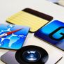 wooden iphone icons coasters Image 3