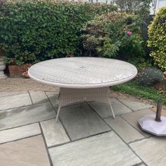 Wicker Patio Table