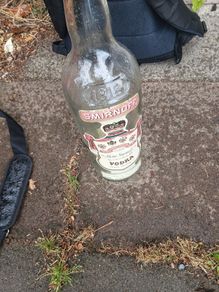 vintage vodka bottle