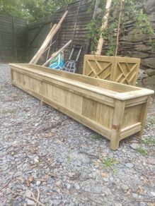 Long Rustic Style Planter