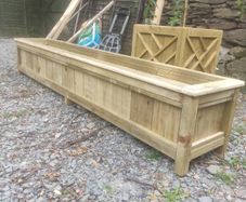 Long Rustic Style Planter