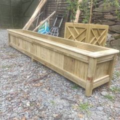 Long Rustic Style Planter