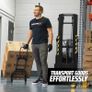 Folding Hand Truck Aluminium, Heavy Duty Hand Truck Foldable Trolley on Wheels, Multi Purpose Sack Truck Moving Trolley, 80kg Image 6
