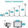 29423 Neewer 3 Packs 66pcs Tabletop LED Video Light with Mini Tripod Stand and Color Filters Image 2