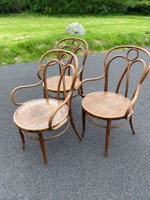 3 Bentwood chairs
