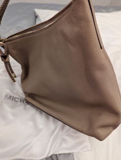 Michael Kors Lexington Large Shoulder Bag in Taupe