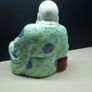Vintage Chinese Laughing Buddha Figure  HandPainted Porcelain / Ceramic Approx. 18 cm Image 3