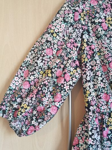 NEW - Full cotton floral Dress UK 10