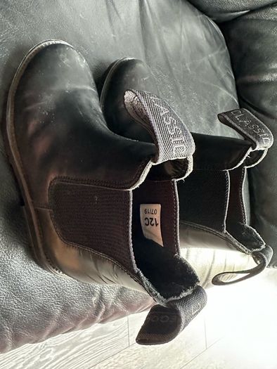 Rhinegold Classic kids leather boots 12C