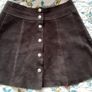 Vintage Suede Leather Mini Panel skirt Image 2