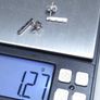 French 18ct White Gold Diamond Bar Earrings 0.06ct with Certificate Image 3