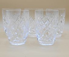 Rare Signed Waterford Crystal "Donegal" Highballs - Rare Set of 5
