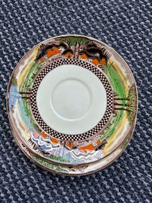 vintage English cottagecore tea set / Myott countryside / retro rustic pottery