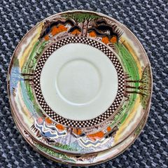 vintage English cottagecore tea set / Myott countryside / retro rustic pottery