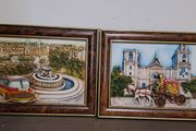 Pair of Handmade Malta 3D Wall Plaques John Borg