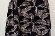 Bershka Black Leaf Print Jumper