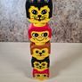 Vintage Lego duplo large heads faces cat dog woman x 5 Image 5