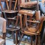 Solid wood tables and chairs set x12 Image 4